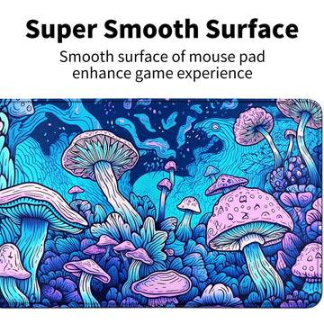Fascinating Mushroom For Mtg & Tcg Playmat Mouse Pad,Bfdhgqzc 24'' X 14'' Game Mat For Mtg/Rpg/Ccg Trading Card Game Playmats Ta