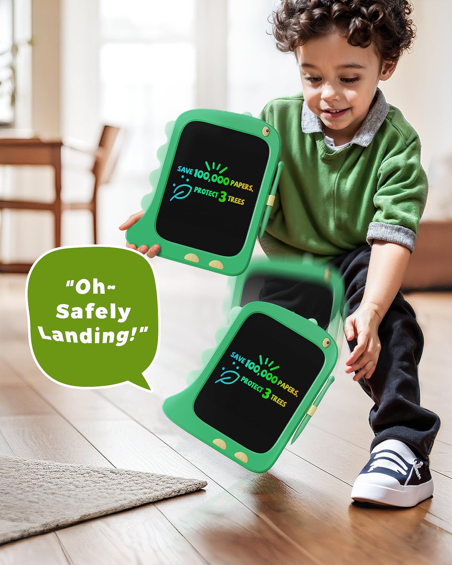 KOKODI LCD Writing Tablet Doodle Board, 3 4 5 6 Year Old Boys Toys Gifts, 8.5 Inch Drawing Pad Airplane Travel Road Trip Essenti