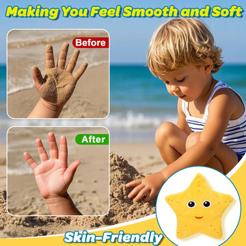 Mity Rain 2Pcs Sand Remover For Beach - Sand Eraser Wipe Mitt Bags, Beach Vacation Essentials For Kids Women, Must-Have Beach Ac