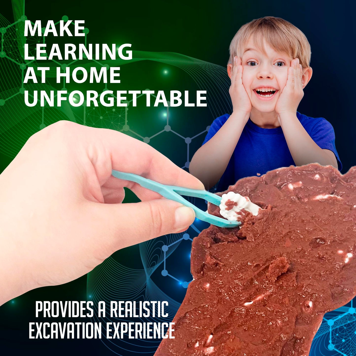 Top Secret Toys Dissect-It Discover-It Bigfoot Dig Kids Science Kit, Gel Dissection Kit for Kids to Learn Anatomy, STEM Toys for