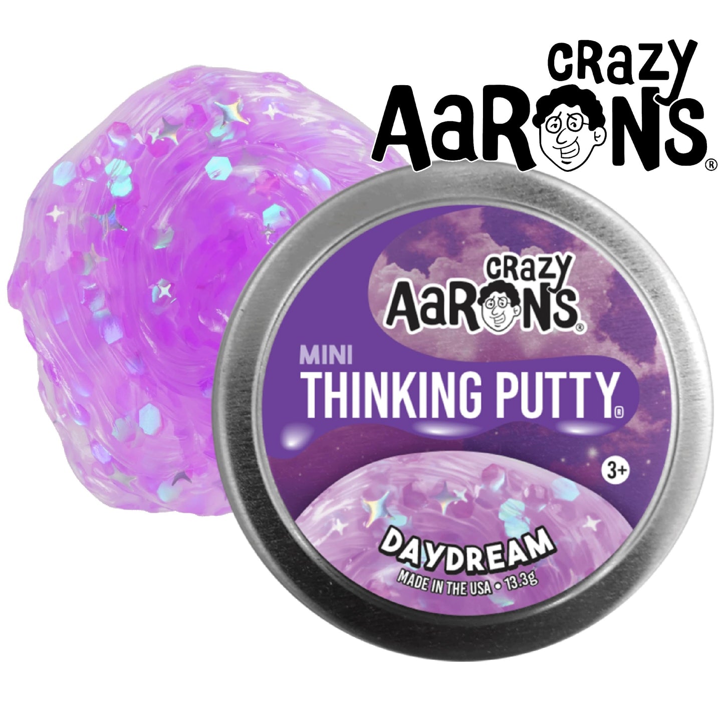 Matty'S Toy Stop Crazy Aaron'S Putty Mini Tins Daydream, Skate Away, Fairy Sprinkles & Love Is In The Air Gift Set Bundle - 4 Pack (13.3G Each)