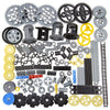 ASTEM 100+PCS Technic Gears & Axles Set - Medium Plastic, Random Color, Model AP06, Compatible with Lego Technic