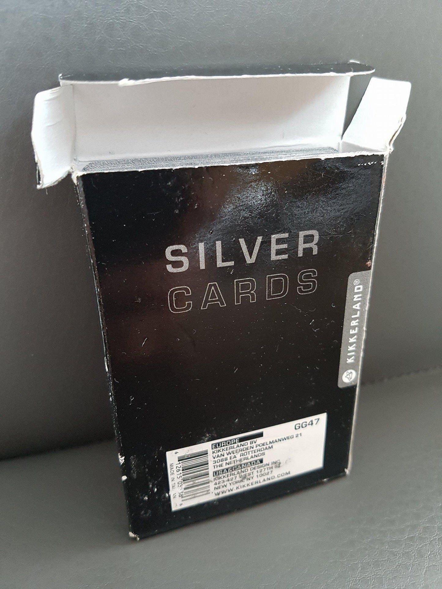 Kikkerland Kikkerland Kikkerland Playing Cards, Silver