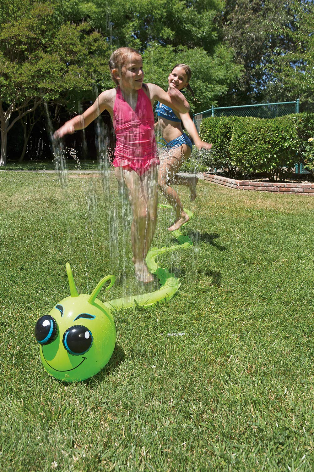 Poolmaster Caterpillar Sprinkler Toy , Green
