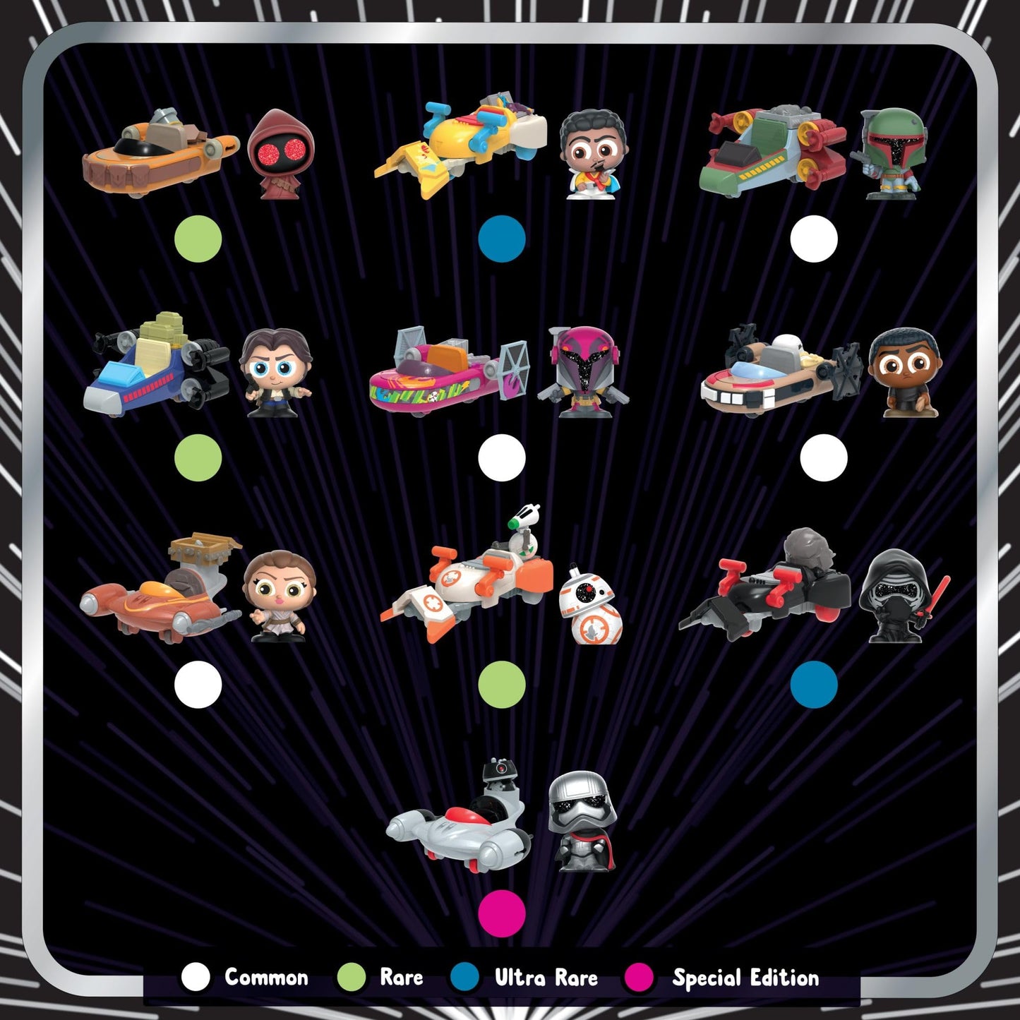 Just Play Star Wars Doorables Galactic Cruisers Series 2, Collectible Figures and Vehicles, Kids Toys for Ages 5 Up