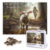 Christian Jigsaw Puzzle for Adults 500 Pieces Vintage Sheep Jesus Religious Puzzles Scripture Bible Inspirational Wooden Puzzle