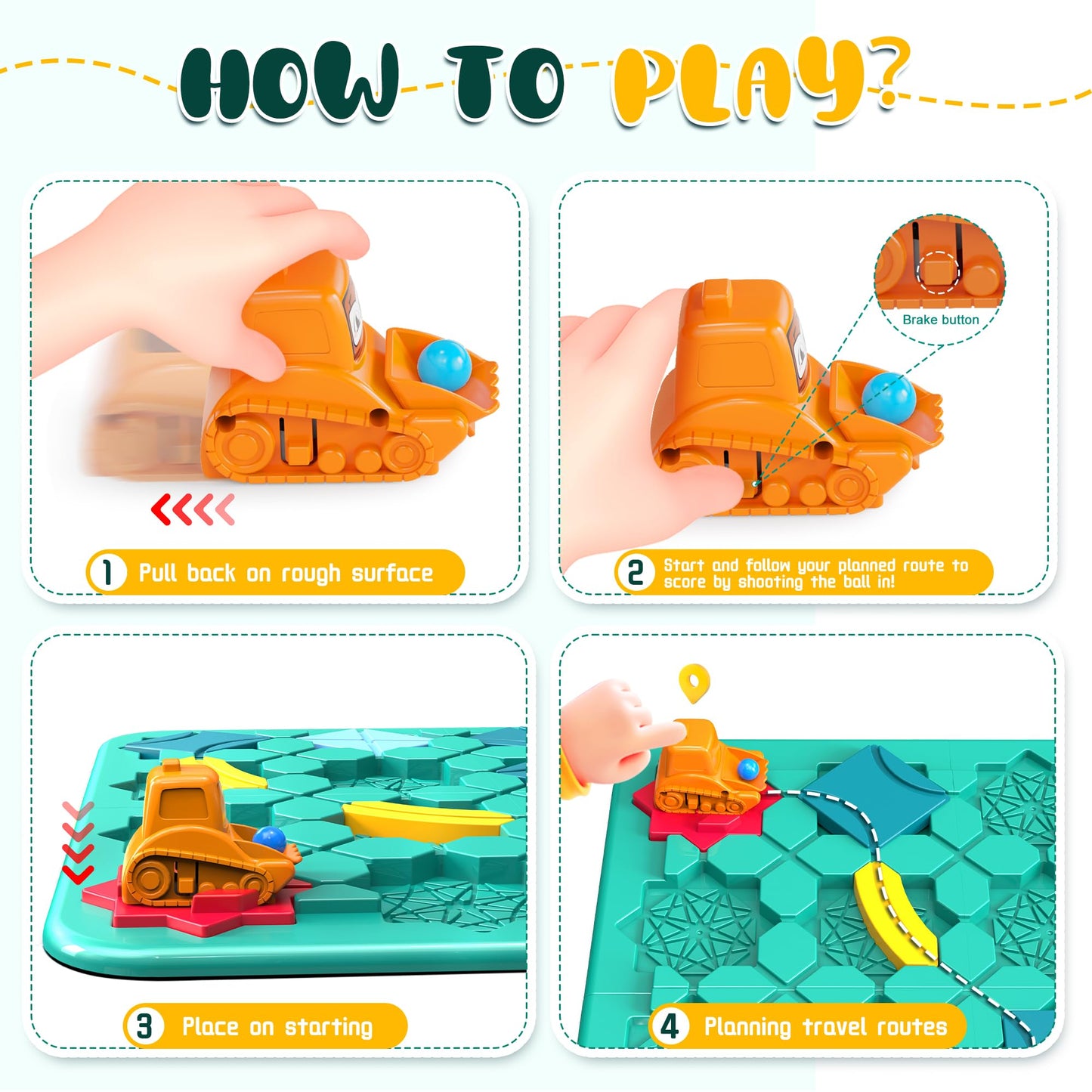 Fygurso Stem Board Games,Puzzle Logical Builder Kids Toys,Preschool Montessori Brain Teasers Birthday Gifts For Kids 4-8 Years O