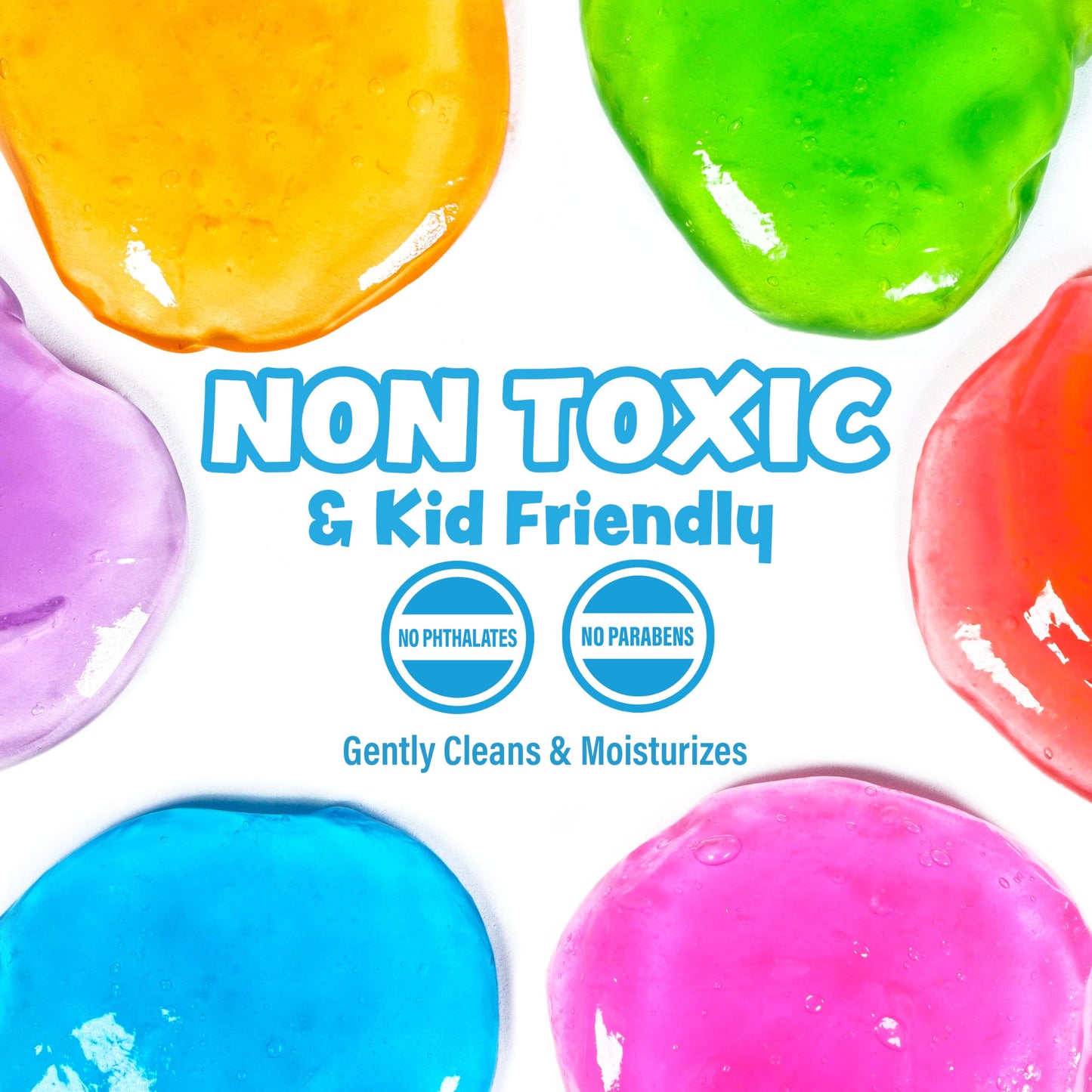 Tub Works® Super Goo Bath Slime™ Kids Soap Bath Toy, 6 Pack | Stretchy, Squishy Slime Soap For Kids Bath | Fresh, Fruity Scents | Nontoxic | Sensory Fun Kids & Toddler Bath Toys