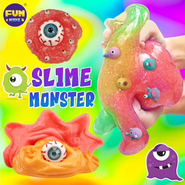Cute Toy Monster Slime Kit For Girls Ages 6-12, Funkidz Glow In Dark Slime Making Kit For Kids Make Soft Slime Balls With Photochromic Powder Kid Ideal Party Gifts