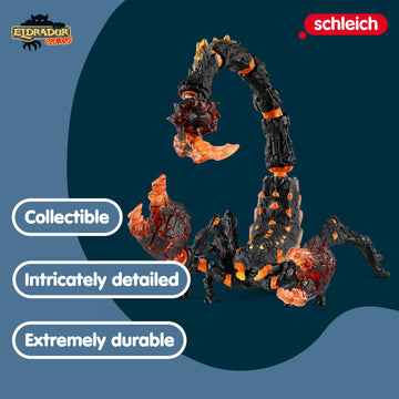 Schleich Eldrador Creatures — Lava Scorpion, Fantasy Toy With Moveable And Rotating Parts From Eldrador Creatures Lava World, Action Figure For Boys And Girls Ages 7+