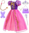 Syoimy Princess Dress For Girls Princess Dress Up Costume Birthday Party Halloween Cosplay Costume With Accessories