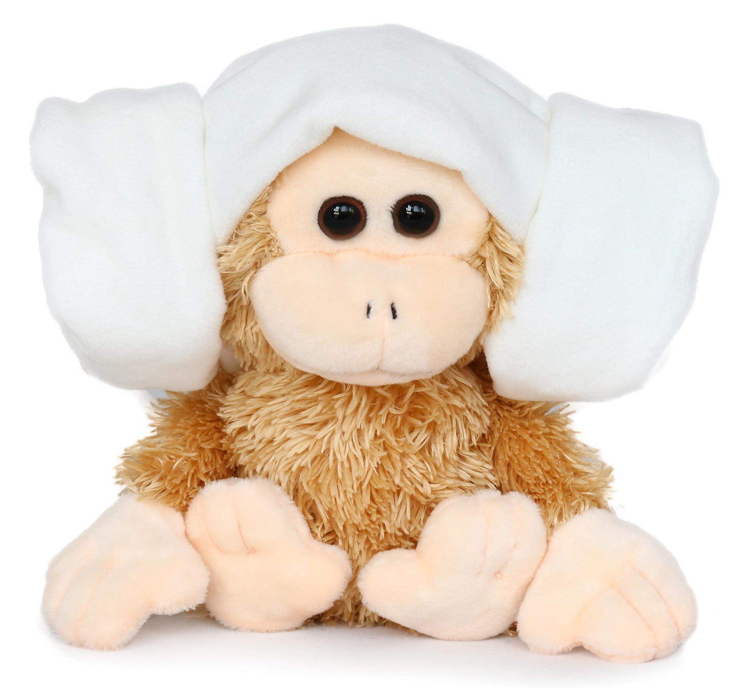 Ice King Bear Newborn Little Golden Monkey Stuffed Animal Plush Toy (With Bath Towel)