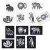 Wee Gallery Black And White Art Flash Cards For Babies, High Contrast Educational Animal Picture Cards, Baby Visual Stimulation, Brain And Memory Development In Infants And Toddlers - Jungle Animals