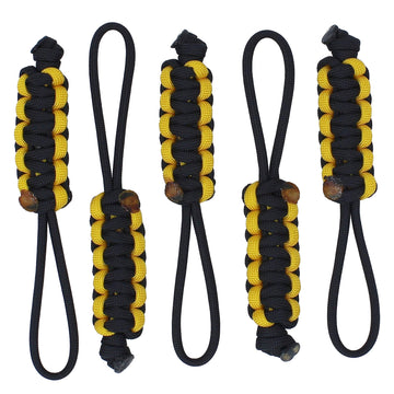 BubbasGarageTv - Large Heavy Duty Paracord Zipper Pulls (Yellow)