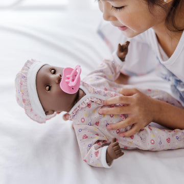 Melissa & Doug Gabrielle 12 Poseable Baby Doll with Romper & Hat - Multi Color, Perfect for Imaginative Play and Collecting