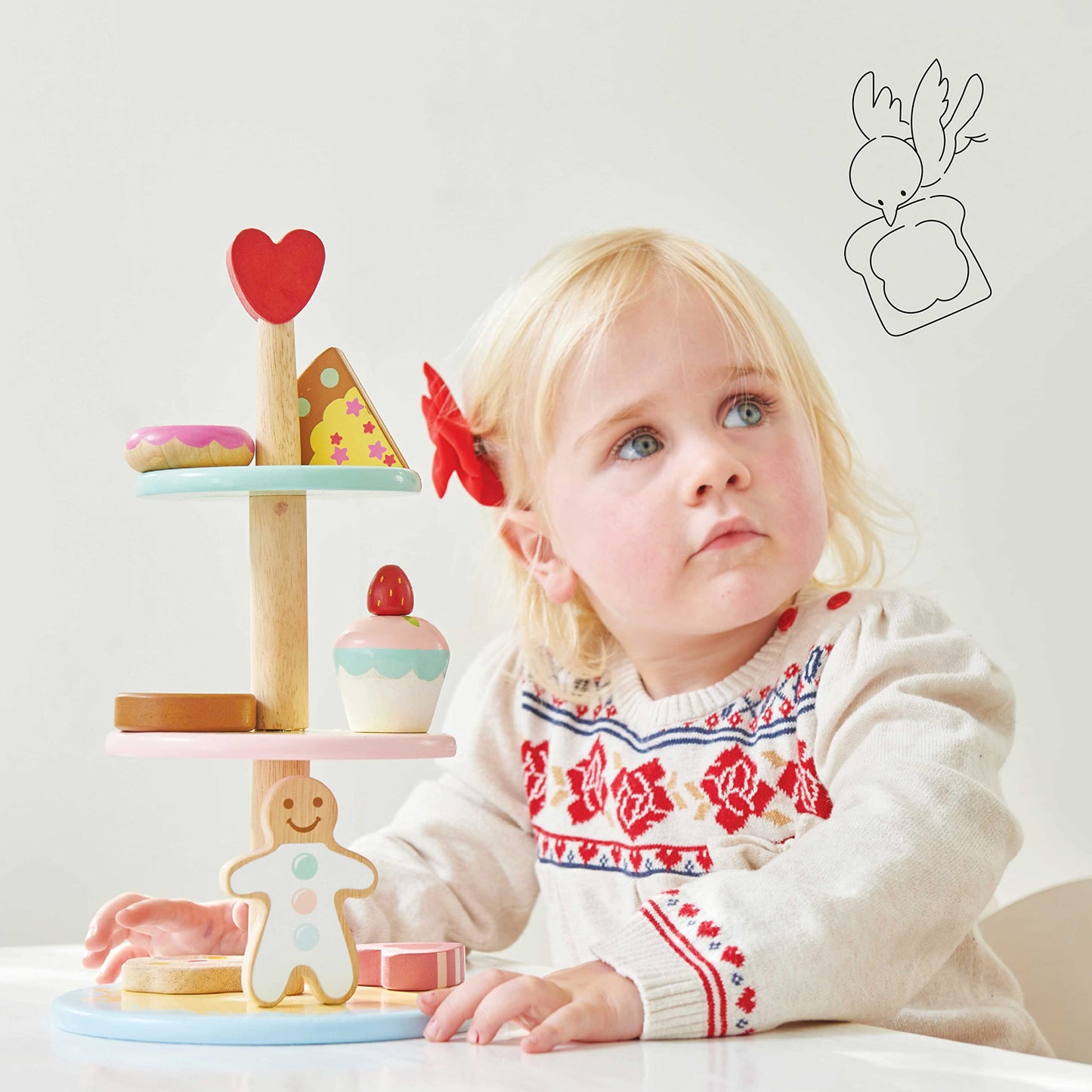 Le Toy Van Honeybake Collection, Tier Cake Stand - 3 Layers