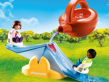 Playmobil 1.2.3 Aqua Water Seesaw With Watering Can