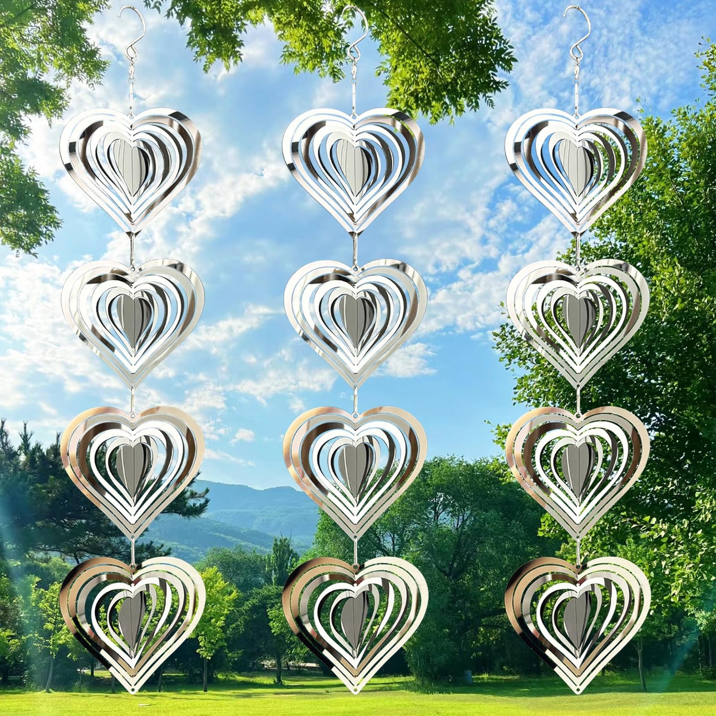 Bird Scare Discs Set-Highly Reflective Wind Spinners Outdoor Garden Deco,12 Pcs Bird Reflectors Bird Devices To Scare Birds Away