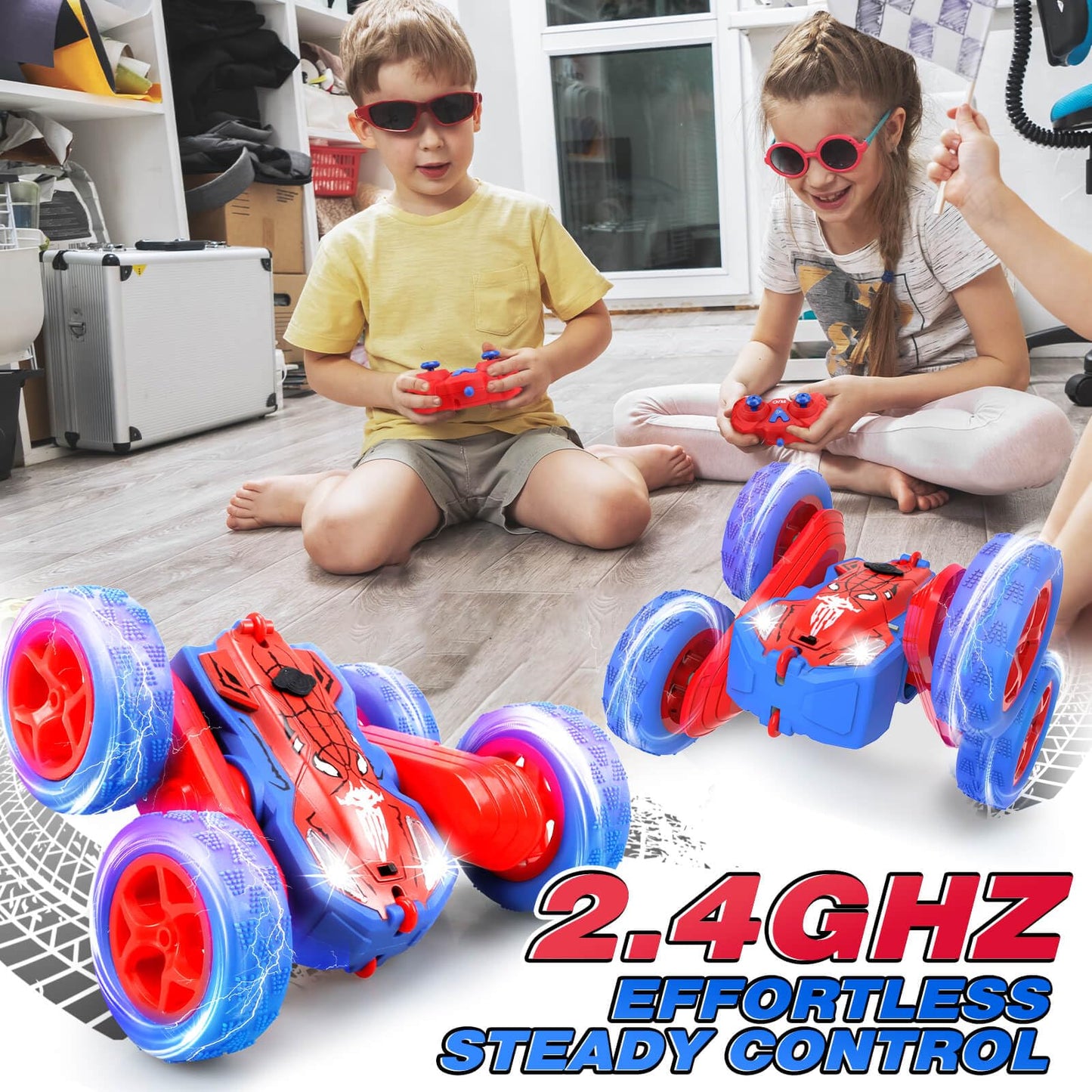 Dolanus Remote Control Car - Rc Cars For 3 4 5 6 7 8 10 12 Year Old Boys, Toys For Ages 8-13 3-5 Boys, Gifts For Boy Kids Toddle