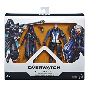 Transformers Overwatch Ultimates Series Soldier: 76 & Shrike (Ana) Skin Dual Pack 6' Collectible Action Figures