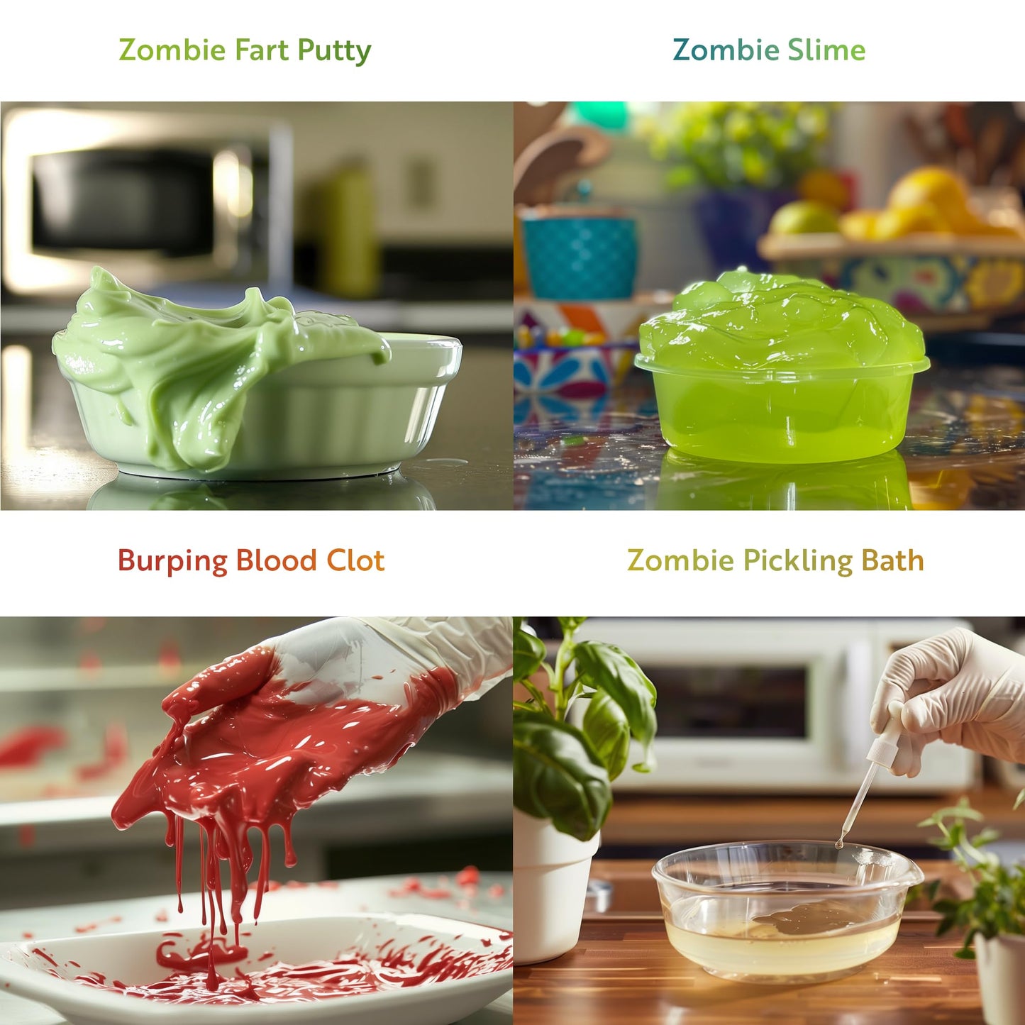 Playz Disgusting N' Gross Zombie Poop - Diy Stem Learning & Educational Science Kit For Kids Age 8 9 10 11 12 13+ Years Old With 34+ Experiment Tools - Kids Toys And Craft Activities For Boys & Girls