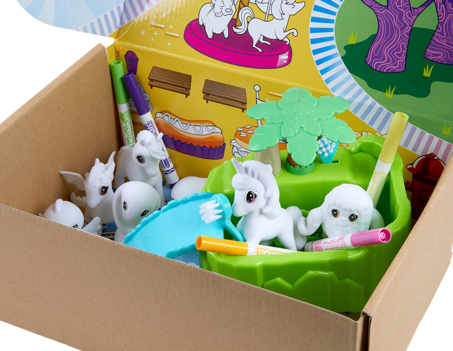 Crayola 74-7430-E-000 Washimals Peculiar Zoo Playset