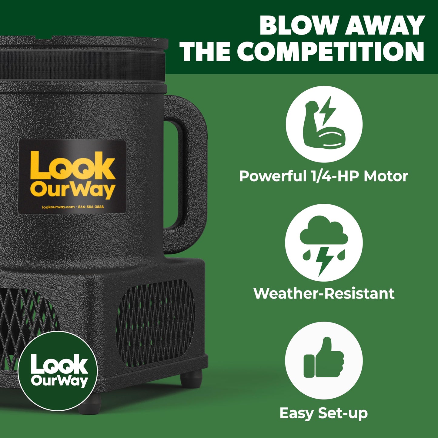 LookOurWay Air Dancers Wacky Waving Inflatable Tube Man Set - 7ft Tall Advertising Air Dancer Waving Man Inflatable Tube Guy with Sky Dancer Blower- Open House Red