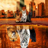 Jigsaw Puzzles 1000 Pieces Puzzles for mature-themeds Cat Tiger Puzzle Animal mature-themed Toys 27x20 Unique Difficult and Challenge Large Puzzle Game Toys Gift