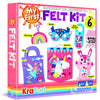 Krafun My First Beginner Felt Kit Unicorn Girl Animal Craft For Kids, Toddlers, Boys, Girls Age 3-6 Years Old, Include 6 Diy Handmade Arts And Crafts Projects, Activities Preschool Creative Toys