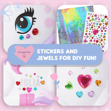 Snuggle Box Unicorn Piggy Bank For Girls | Kids Piggy Bank For Girls - Durable Plastic Girls Piggy Bank Girls Can Play With Incl