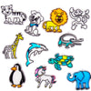 Horizon Group USA Animal Suncatcher Refill Pack, 12 Pieces, Multicolor, Plastic, Model 95240