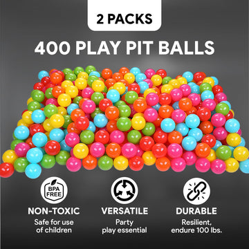 Balancefrom Ball Pit Balls, 800 Count Toy Plastic Play Balls For Kids, Rainbow