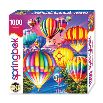 Springbok 1000 Piece Puzzle - Magical Flight Hot Air Balloons, 24"x30", Cardboard