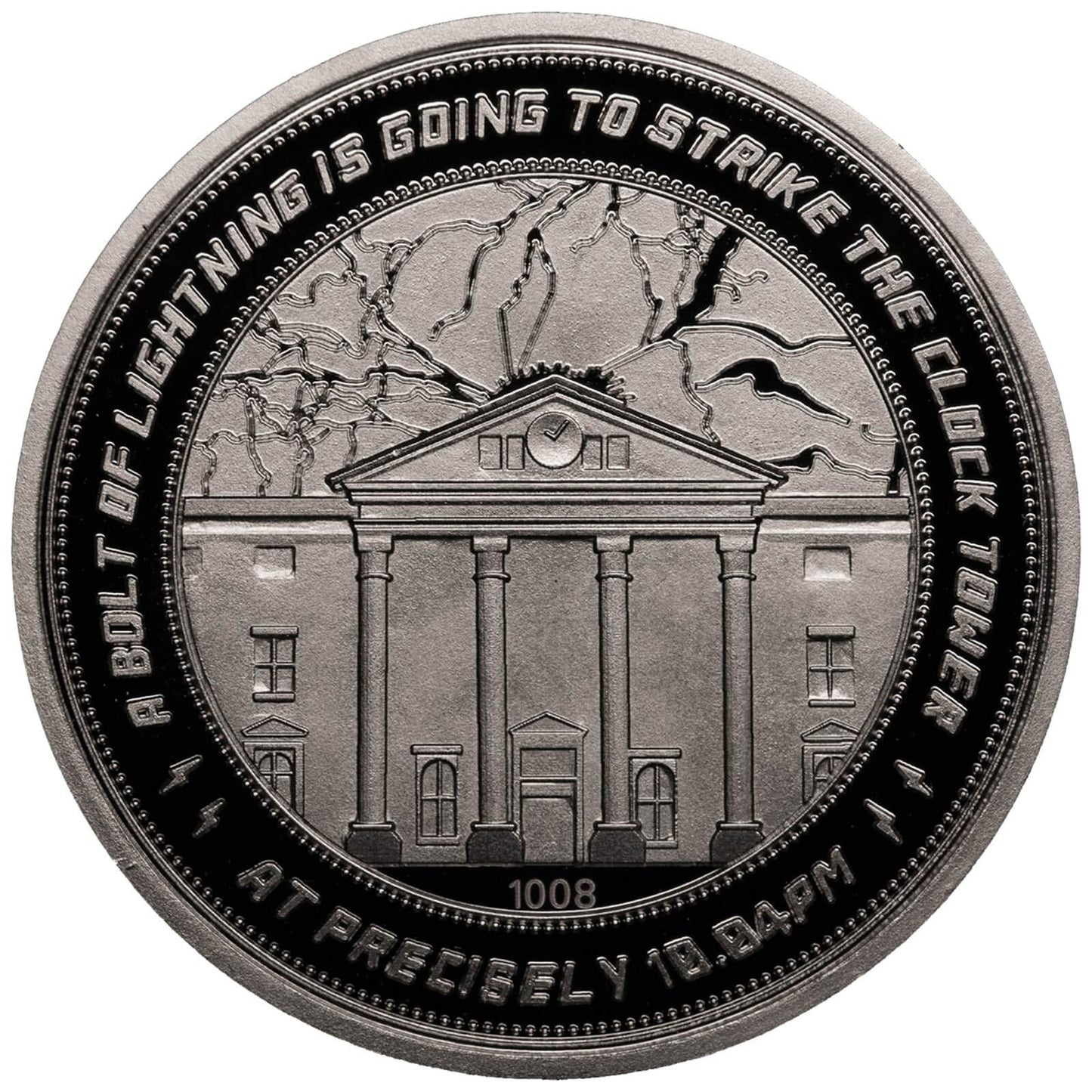 Iron Gut Publishing Back to the Future Collectable Coin 25th Anniversary Clock Tower (silver plated)