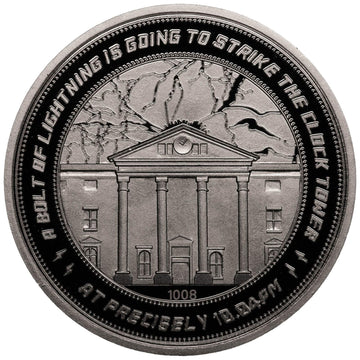 Iron Gut Publishing Back to the Future Collectable Coin 25th Anniversary Clock Tower (silver plated)