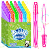Bubble Wands 48 Piece in 6 Colors 2oz Bubbles Party Favors Bulk for Kids Summer Outdoor Gifts for Boys Girls Themed Birthday Carnival Wedding Classroom Prizes Ideal Goodies Bags Stuffers