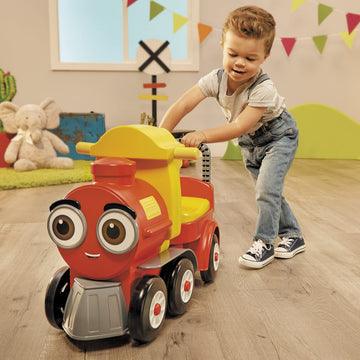 Little Tikes Cozy Train Ride-On with Track, Under Seat Storage, Working Bell, Large, Multicolor, Model 660962EUC for Kids Ages 1-5