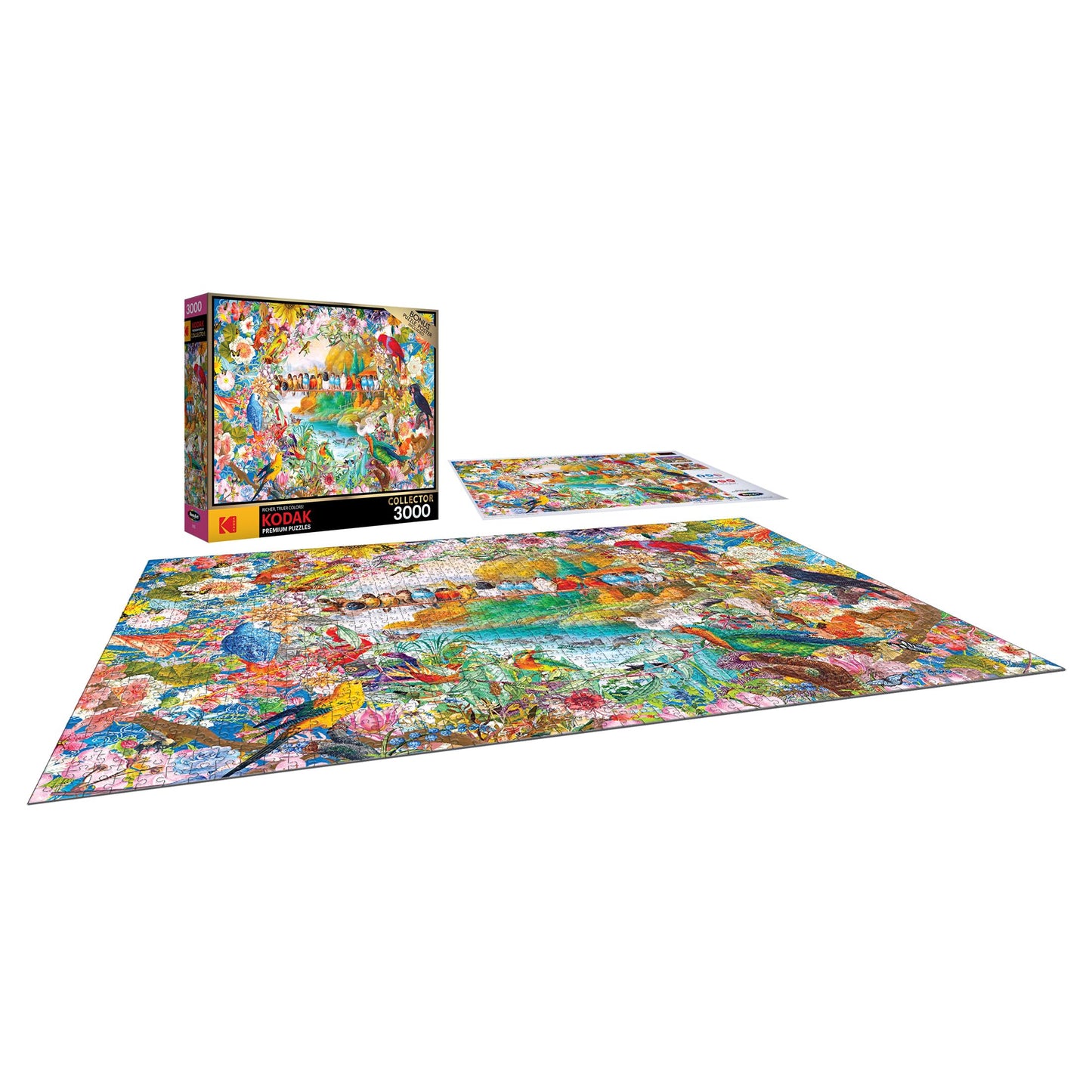 RoseArt 3000 Piece Jigsaw Puzzle - Kodak Premium Birdsong - Multicolor Cardboard Model 8150ZZS for Adults