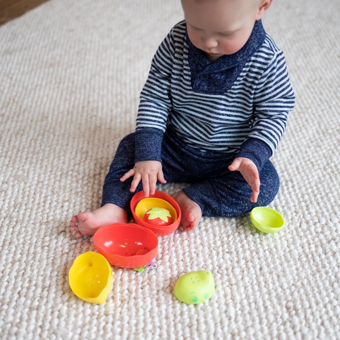 Lamaze Stack & Nest Fruit Pals - Nesting And Stacking Play Food Toys - Colorful Baby Stacking Toys - Toddler Stacking Toys - Bab