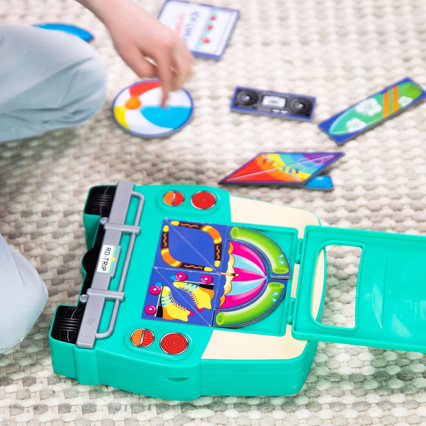 Fat Brain Toys Road Trip Packing Puzzle - Travel Brainteaser Game For Ages 8+