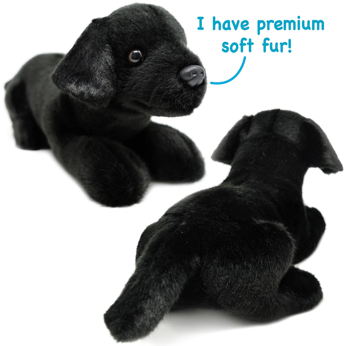 Tigerhart Blythe The Black Lab - 12 Inch Stuffed Animal Plush