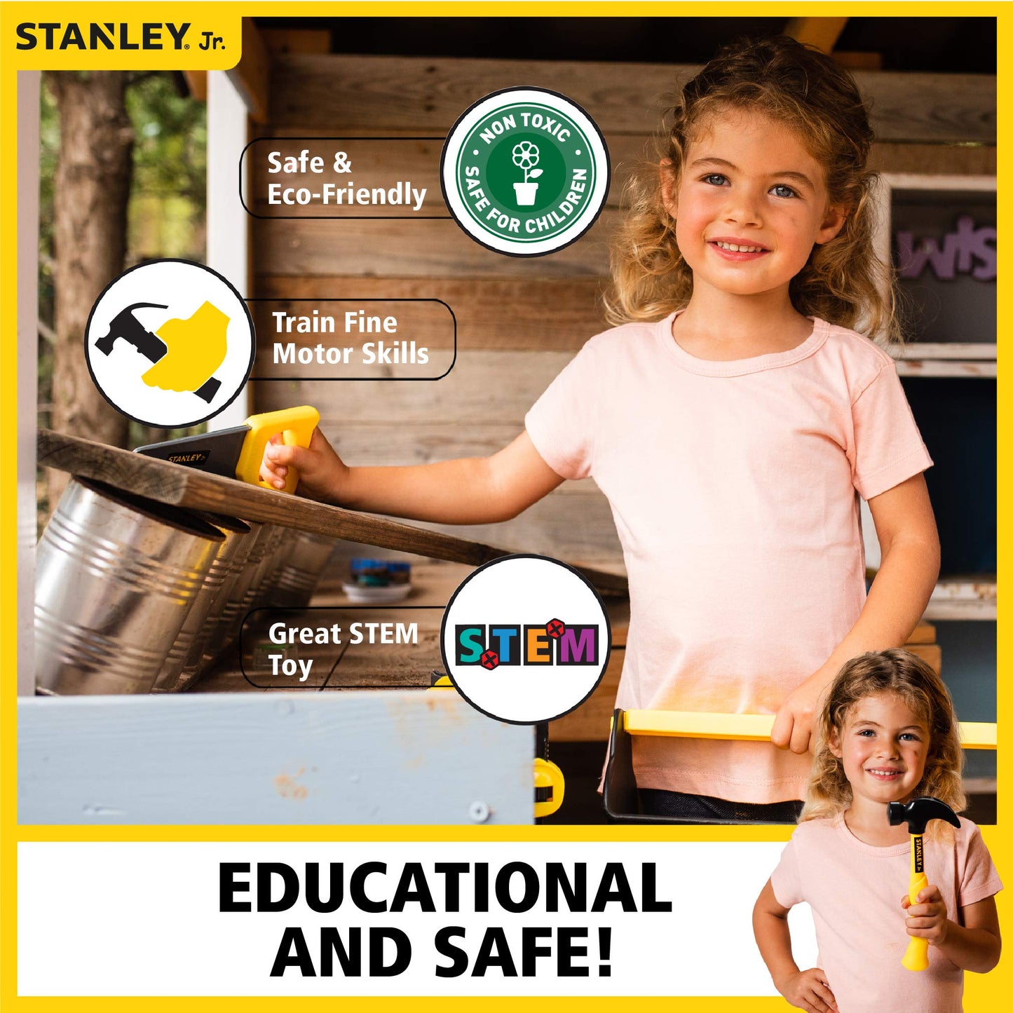 Stanley Jr 25 Piece Pretend Play Toolset