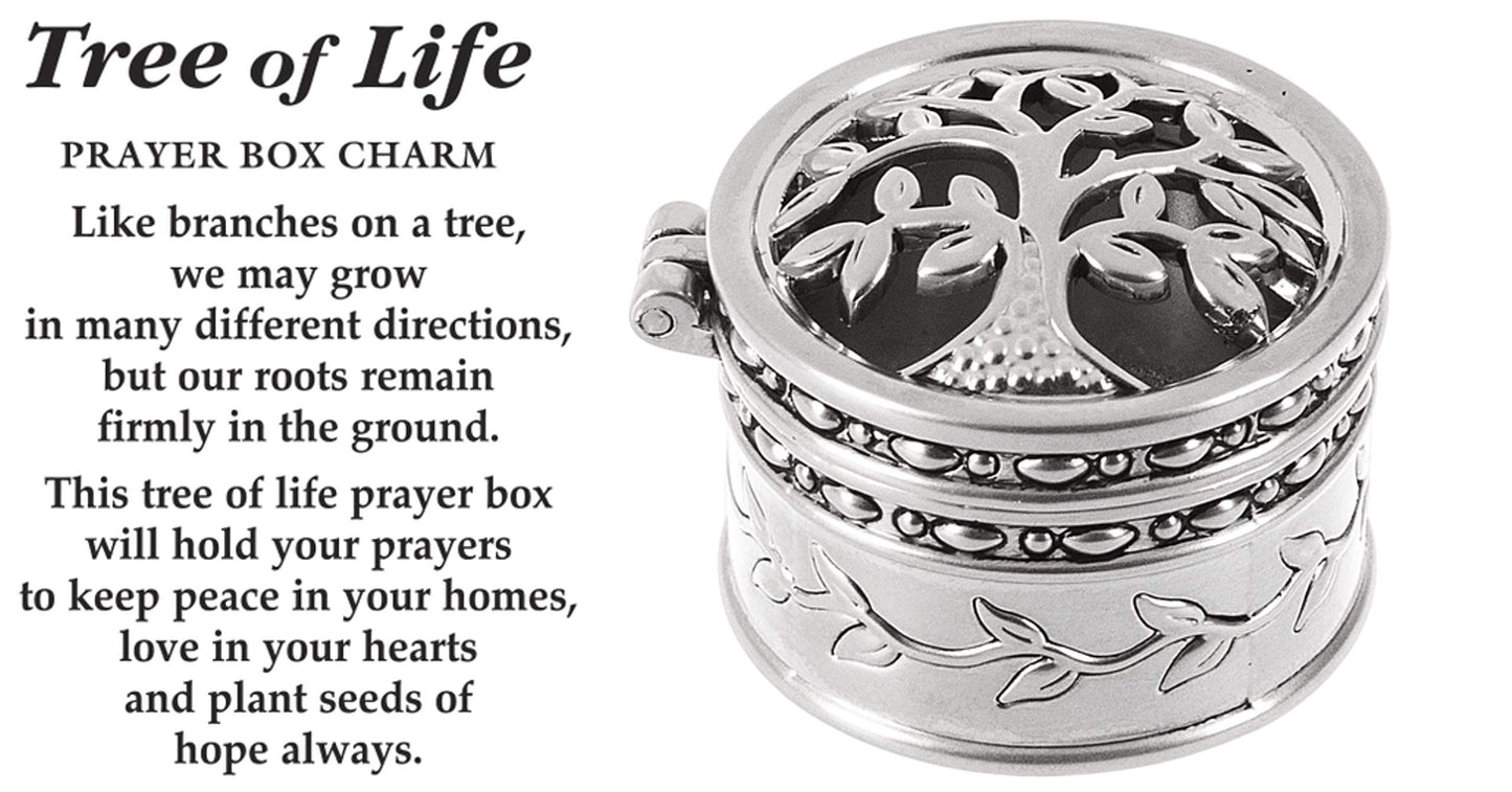 Ganz Tree of Life Prayer Box Charm ~ Peace, Love and Hope