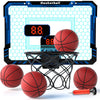 Eppo Basketball Hoop Indoor For Kids,Mini Basketball Hoop Led Light With Scoreboard,Basketball Toys For 3-12 Years Old Boys Girl