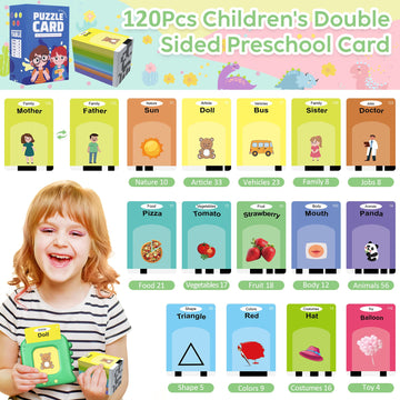 Talking Flash Cards,Kids Toddler Flash Cards With 240 Sight Words,Montessori Toys,Autism Sensory Toys,Speech Therapy Toys,Learni