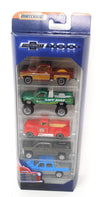 Matchbox 100 Years Anniversary Chevrolet Trucks 5-Pack, 1:64 Scale, Assorted Colors, Model FBC29, Durable PP Material