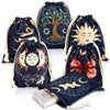 Xsylohxl Tarot Bag Kit 6 Pcs Tarot Card Bags And Pouches Tarot Deck Holder Storage Gift Velvet Bags With Sturdy Drawstrings Also