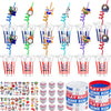 Tkifoda Baseball Party Favors , 72 PCS Sports Baseball Party Cups with Lids Straw Baseball Slap Straws Silicone Bracelets Sticke