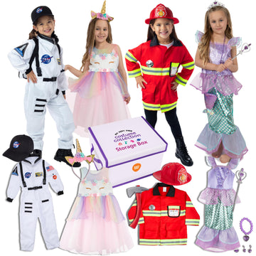 Born Toys Dress Up Clothes For Little Girls 4-6, Washable Toddler Costumes For Kids Pretend Play 3T-4T