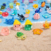 dsooldre 50pcs Mini Ocean Resin Animals Tiny Sea Animals Figurines Marine Miniature Plastic Animals Aquarium Ornaments Decoratio